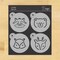 Large Baby Woodland Animals Cookie Stencil Set | C1019 by Designer Stencils | Cookie Decorating Tools |